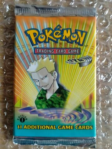 Pokemon Gym heroes - 1st edition booster pack