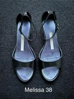 Sandalen van Melissa - maat 38, Kleding | Dames, Schoenen, Melissa, Zwart, Zo goed als nieuw, Sandalen of Muiltjes
