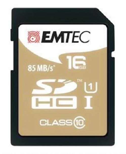 EMTEC Gold+ - flashgeheugenkaart - 16 GB - SDHC, Audio, Tv en Foto, Foto | Geheugenkaarten, Nieuw, SDHC, 16 GB, Fotocamera, Ophalen of Verzenden