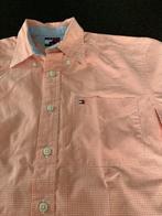 TOMMY HILFIGER koraal/wit geruit hemd met zakje: maat 140, Garçon, Enlèvement ou Envoi, Chemise ou Chemisier, Comme neuf