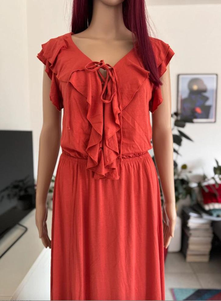 Sexy long bohemian dress (size S/M/L) new, Kleding | Dames, Jurken, Nieuw, Maat 38/40 (M), Oranje, Onder de knie, Ophalen of Verzenden