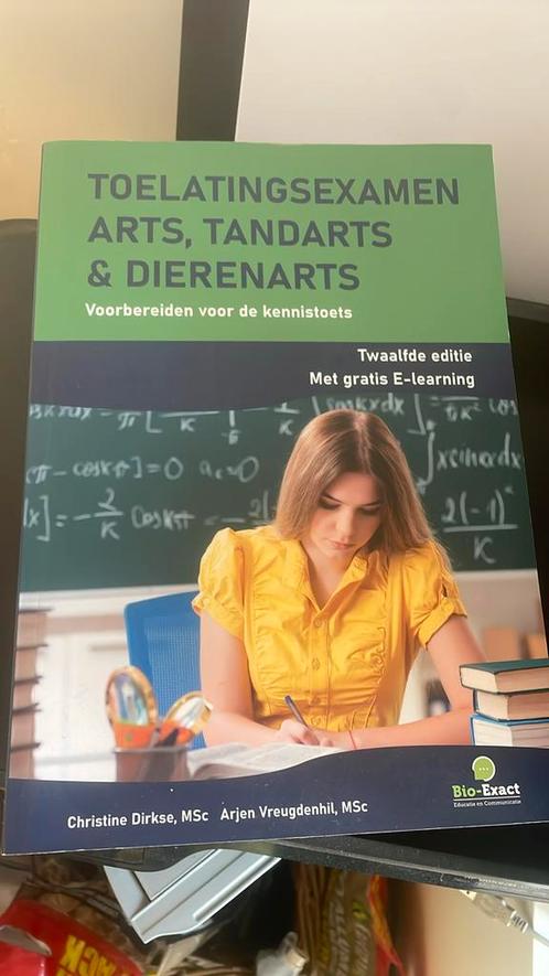 Toelatingsexamen arts, tandarts en dierenarts, Boeken, Schoolboeken, Zo goed als nieuw, Nederlands, Ophalen