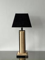 Vintage mid century travertin 1970 tafellamp, werkend, Ophalen, Zo goed als nieuw