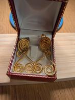 Boucles d'oreilles vintage en plaqué or + boite, Bijoux, Sacs & Beauté, Boutons de manchette, Enlèvement, Or