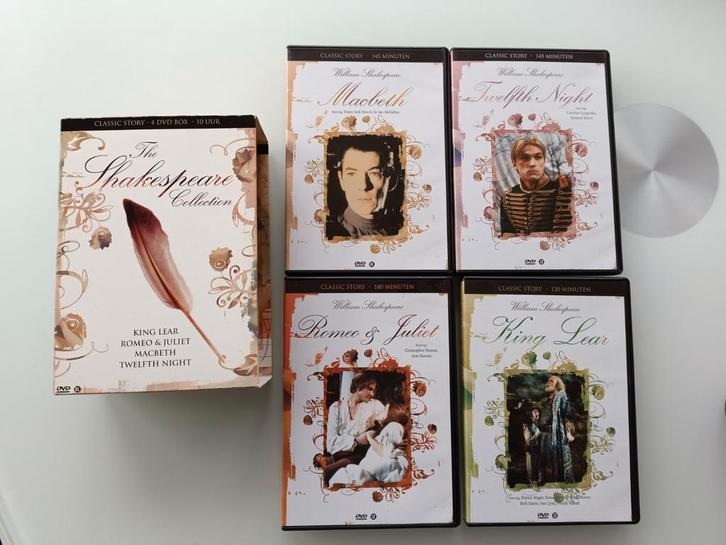 Shakespeare Collection 4DVD, CD & DVD, DVD | Classiques, Comme neuf, Enlèvement ou Envoi