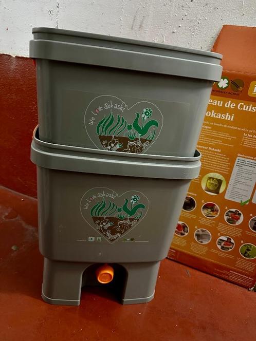 Bokashi fermentatie emmers, Huis en Inrichting, Emmers, Zo goed als nieuw, Kunststof, Met deksel, Met handgreep, Ophalen