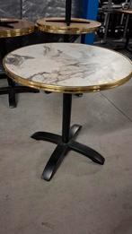 15 horeca terras tafels messing restpartij rond 60 & 70 cm, Ophalen of Verzenden, Nieuw, Rond