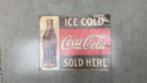 Reclameplaat Coca-Cola, Verzamelen, Ophalen of Verzenden, Gebruikt, Reclamebord