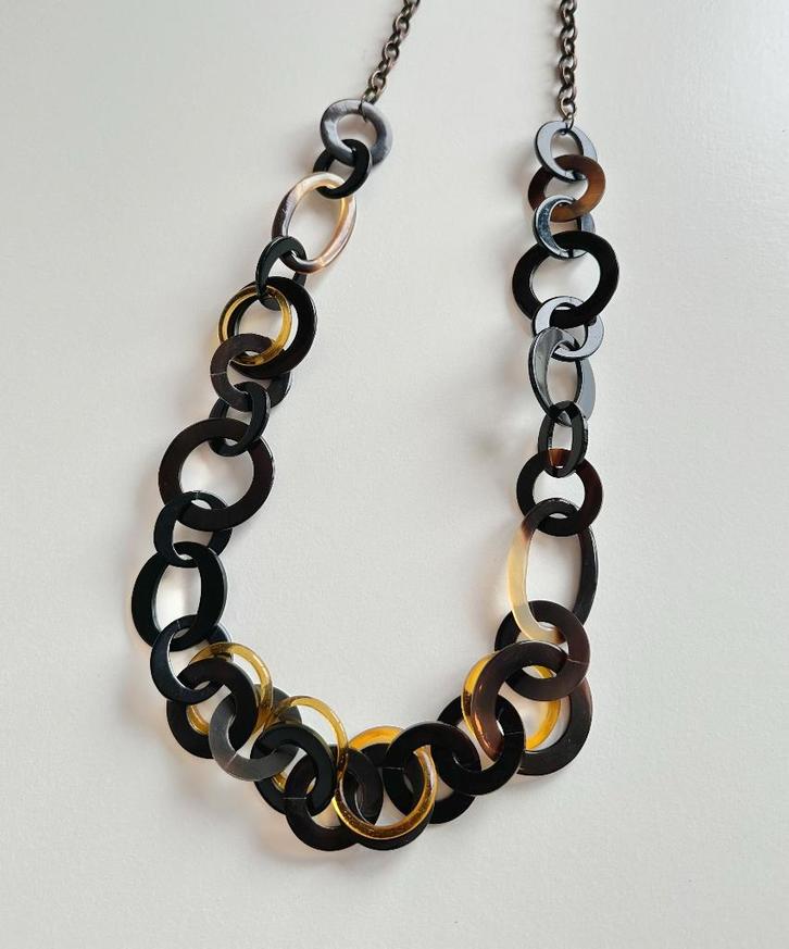 Long collier Et Le Bijou Créa La Femme Vintage, Handtassen en Accessoires, Kettingen, Zo goed als nieuw, Zwart, Verstelbaar, Ophalen