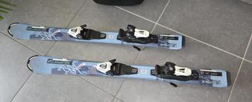 Ski's met binding (kids), Sport en Fitness, Skiën en Langlaufen, Ophalen, Salomon, Zo goed als nieuw, Minder dan 100 cm
