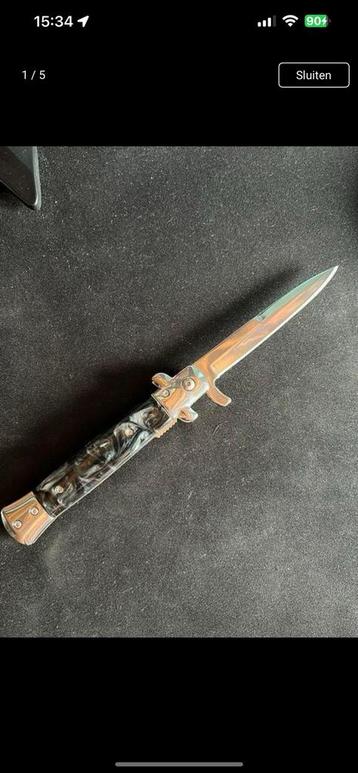 Stainless steel pocket knife- spring assisted beschikbaar voor biedingen