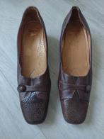 Chaussures femme en cuir marron foncé - Pointure 40,5, Brun, Escarpins, Porté, Enlèvement