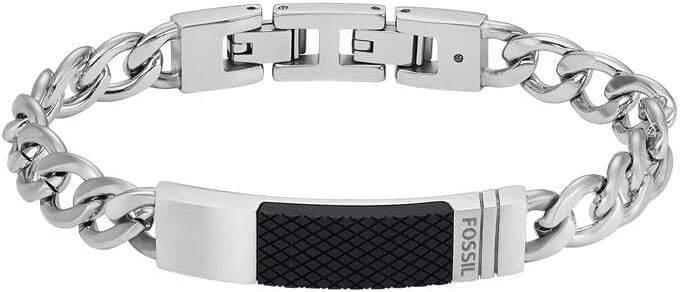 Fossil | Armband | Roestvrij staal | GRATIS LEVERING, Handtassen en Accessoires, Armbanden, Nieuw, Staal, Zilver, Verzenden