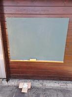 Tableau vert à Craie 90x120cm avec effaceur et craies, Ophalen, Gebruikt