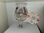 Duvel glas. Gesigneerd door Pierke Pierlala met bierkaartje, Verzamelen, Ophalen of Verzenden, Zo goed als nieuw