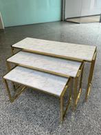 Set 3 marmeren tafeltjes, Huis en Inrichting, Ophalen, Zo goed als nieuw