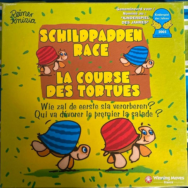 Schildpaddenrace - vanaf 5 jaar, Hobby en Vrije tijd, Gezelschapsspellen | Bordspellen, Ophalen of Verzenden