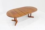 Vintage Deense ronde uitschuifbare eettafel tafel massief, Ophalen