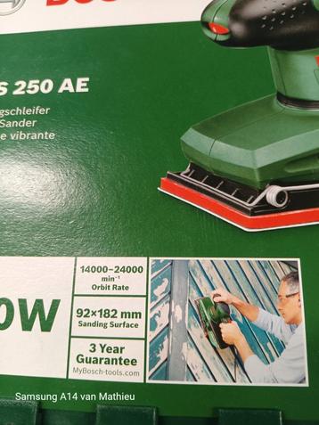 Bosch vlakschuurmachine, Doe-het-zelf en Bouw, Ophalen, Zo goed als nieuw, Vlakschuurmachine