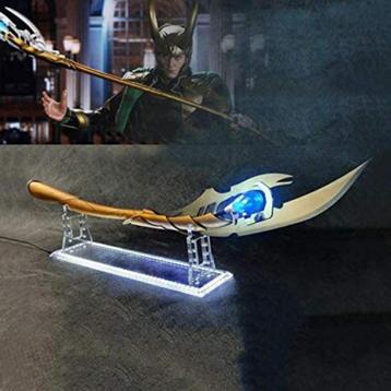Hot Deal Life Size Loki's Scepter with Display Stand Base!!!