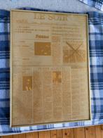 Oude print / druk plaat - Le Soir, Antiek en Kunst, Curiosa en Brocante, Ophalen