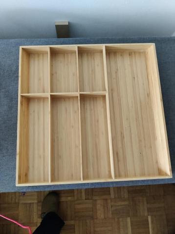 Plateau à couverts IKEA, UPDATERA, bambou clair, 52x50 cm, Enlèvement ou Envoi, Comme neuf