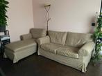 Longchair en tweezit zetel, Huis en Inrichting, Gebruikt, 150 tot 200 cm, Tweepersoons, 75 tot 100 cm