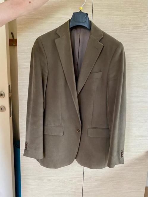 Blazer homme, kaki, Massimo Dutti, taille 46 , coton extrafi, Kleding | Heren, Kostuums en vesten, Zo goed als nieuw, Maat 46 (S) of kleiner