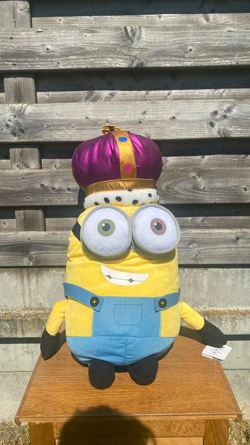 Minions Koning Bob knuffel – €10, Kinderen en Baby's, Speelgoed | Knuffels en Pluche, Ophalen, Zo goed als nieuw, Overige typen