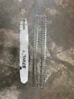 Stihl zaagblad 40 cm + 2x kettingen, Ophalen, Gebruikt