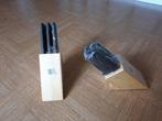 splinternieuwe houten blok met 6 sterke snijmessen, Nieuw, Ophalen of Verzenden