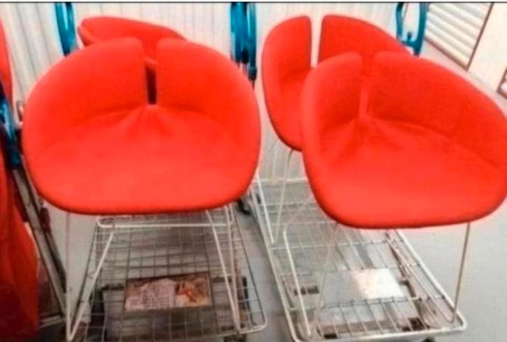 Mes 🤠 4 ️🛋️ FAUTEUILS FJORD ? DESIGN Patricia URQUIOLA ?, Huis en Inrichting, Fauteuils, Gebruikt, Ophalen