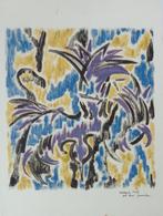 JAN VAERTEN / VALLENDE VOGEL / MONOTYPE / 70x60cm / SIG, Antiek en Kunst, Ophalen of Verzenden