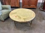 Salontafel in ONYX en messing, Antiek en Kunst, Ophalen