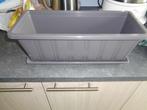 2 rechthoekige bloembakken, Ophalen, Overige materialen, Minder dan 30 cm, Minder dan 60 cm