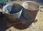 Oude koperen vatten / bakken / tonnen /teil / kuip, Ophalen, Gebruikt