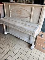 Decoratieve wit gekalkte piano, Muziek en Instrumenten, Piano's, Ophalen, Gebruikt, Wit, Piano