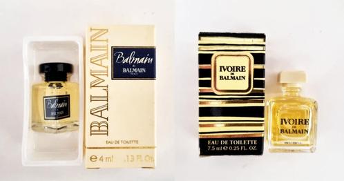 Set van 2 Ivoire parfumminiaturen van Pierre Balmain, Collec, Verzamelen, Parfumverzamelingen, Nieuw, Miniatuur, Gevuld, Verzenden