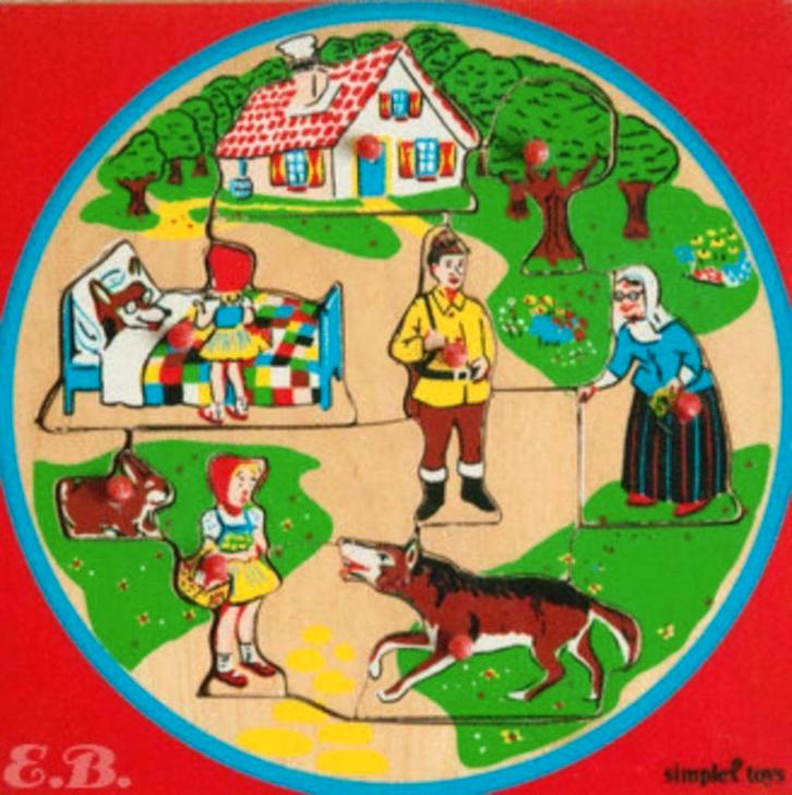 Simplex toys Puzzel, Kinderen en Baby's, Speelgoed | Kinderpuzzels, Zo goed als nieuw, Minder dan 10 stukjes, Van hout, Ophalen of Verzenden