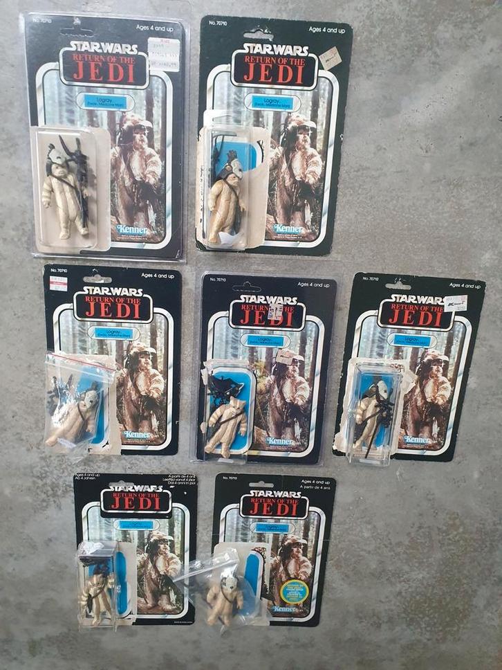 Star Wars Vintage Lograys met Cardbacks, Verzamelen, Star Wars, Gebruikt, Ophalen of Verzenden