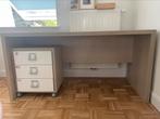 Bureau met aparte ladeblok op wieltjes, Huis en Inrichting, Bureaus, Ophalen, Gebruikt, Bureau
