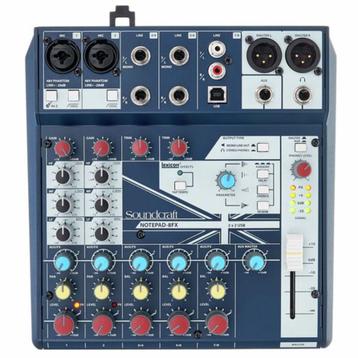 Mixer Soundcraft Notepad 8 FX beschikbaar voor biedingen