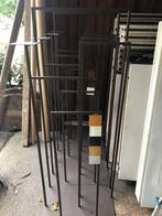 Metalen staanders etalage 4 stuks !! brons lak/bruin, Ophalen, Zo goed als nieuw