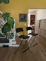 Set van 4 IKEA kinderstoelen - opvouwbaar - goede staat, Huis en Inrichting, Stoelen, Ophalen, Gebruikt, Bruin, Vier