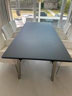 Joly Eettafel met donkergrijs tafelblad, Ophalen, Gebruikt, 200 cm of meer, 50 tot 100 cm