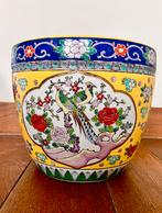 Japanse porseleinen plantenbak – met vogel- en bloemenmotief, Antiek en Kunst, Ophalen