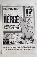 Kuifje folder - Welkenraedt 8/6 – 15/9/1991, Livres, Comme neuf, Enlèvement ou Envoi, Hergé