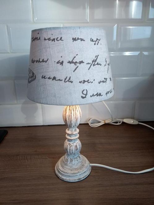 Maison du monde /sfeerlampje., Huis en Inrichting, Lampen | Tafellampen, Gebruikt, Minder dan 50 cm, Hout, Ophalen