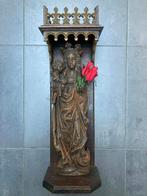 Neogotische kapel met beeld Maria met Kind Jezus (56 cm), Enlèvement