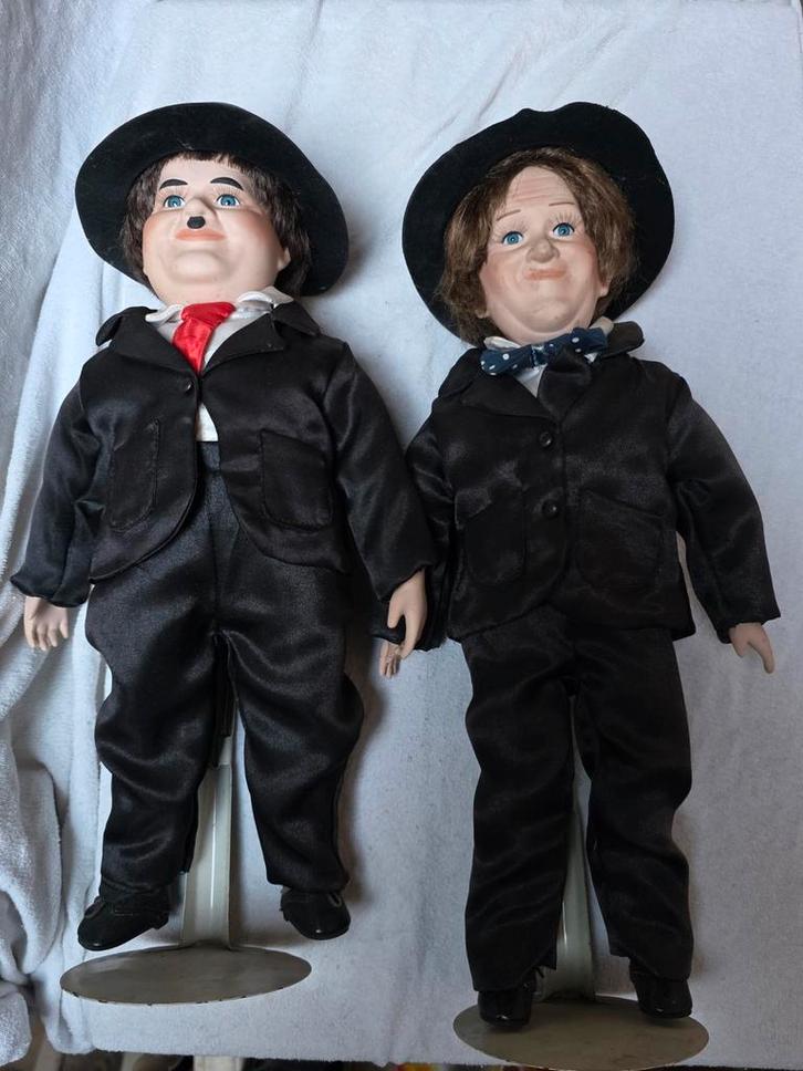 Stan Laurel en Oliver Hardy figuren van 40 cm., Verzamelen, Film en Tv, Ophalen of Verzenden